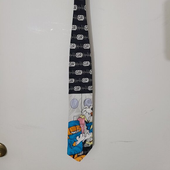 Vintage Paws Addiction Surgeon Doctor Garfield Odie Cat Dog Necktie - Picture 4 of 4